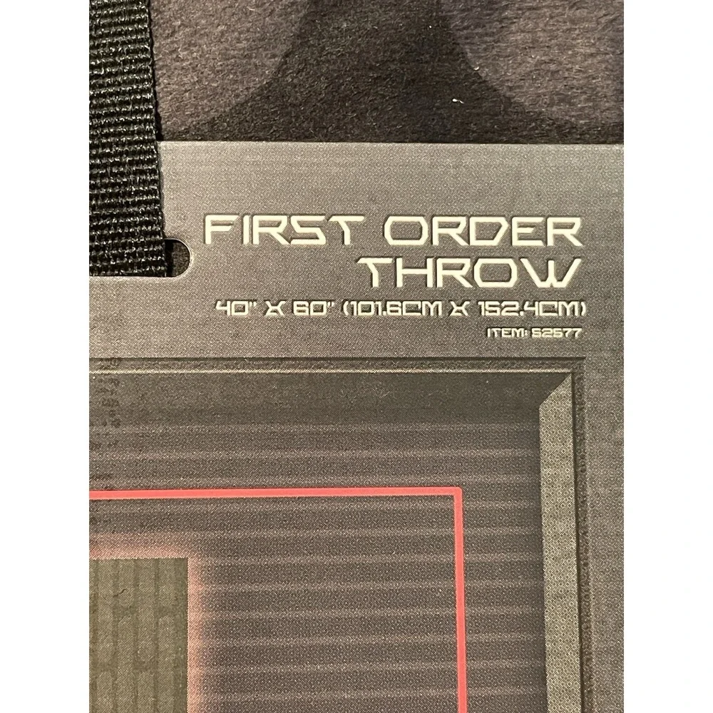 NEW Disney Parks Star Wars Galaxy's Edge First Order 709 Throw Blanket 40